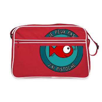 Je Peux Pas J'ai Pistoche - Sac Retro - rouge/blanc - Devant