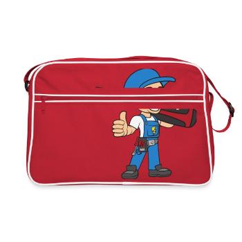 electrician - Retro Bag - red/white - Front