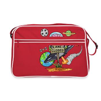 Planet Closed - Retro Bag - red/white - Front