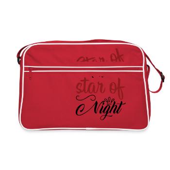 Étoile de merveille étoile de nuit - Sac Retro - rouge/blanc - Devant
