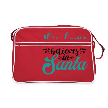 Dieses Haus - Retro Tasche - Rot/Weiß - Vorne