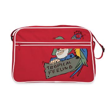 Journée de Robinson Crusoé - Sac Retro - rouge/blanc - Devant