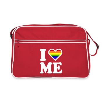 I love me - Sac Retro - rouge/blanc - Devant