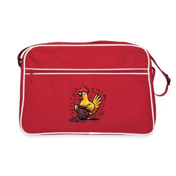 Gloussement et pourpre - Sac Retro - rouge/blanc - Devant