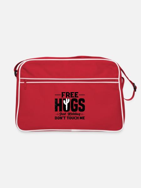 Cactus Fucculent Cactus Garden Cactus Plants - Retro Bag - red/white - Front