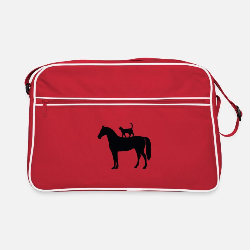 Cheval avec chat Sac Retro