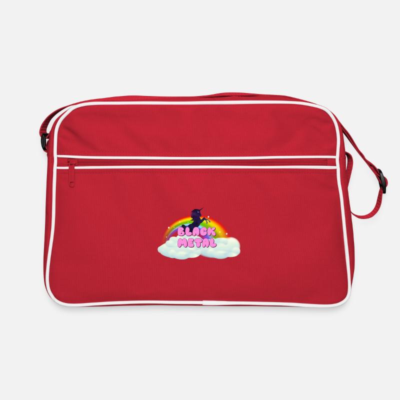 Black Metal Rainbow Unicorn Sac Retro