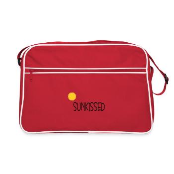 Sun Kissed Sunny Day Sunshine Holiday - Retro Bag - red/white - Front
