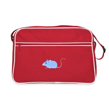 Urban - mouse - Retro Tasche - Rot/Weiß - Vorne