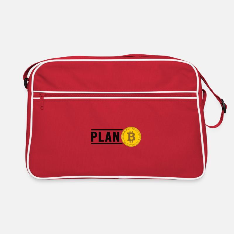 Bitcoin Plan B BTC Satoshi Krypto Hodl Maximalist Retro Tasche