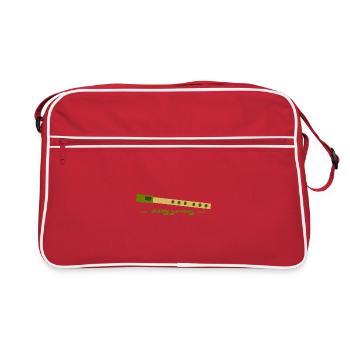 vert sifflet - Sac Retro - rouge/blanc - Devant