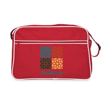 Andalusian Tiles 5 - Retro Bag - red/white - Front