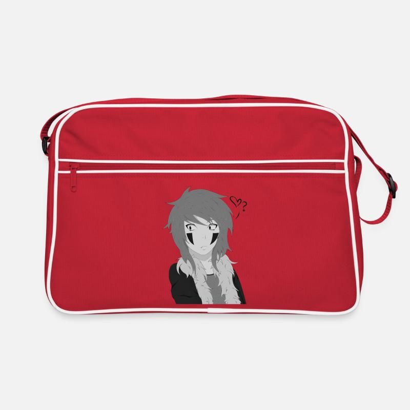 Manga d'anime - Sac Retro - rouge/blanc
