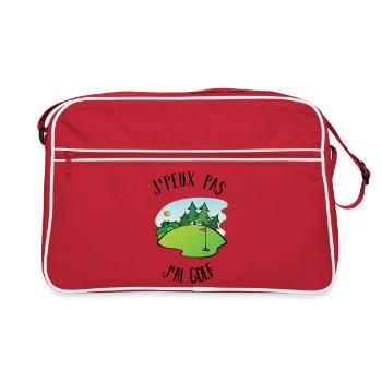 I can not play golf - Retro Bag - red/white - Front