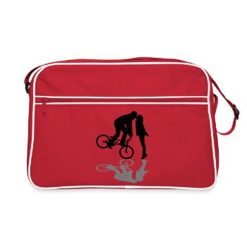 BMX baiser - Sac Retro - rouge/blanc - Devant
