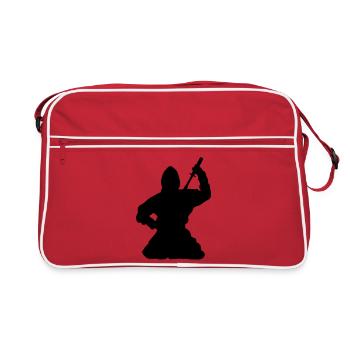 Ninja Espion ou assassin japonais - Sac Retro - rouge/blanc - Devant