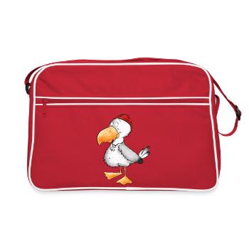 Ahoy Seagull Seaman Allemagne du Nord - Sac Retro - rouge/blanc - Devant