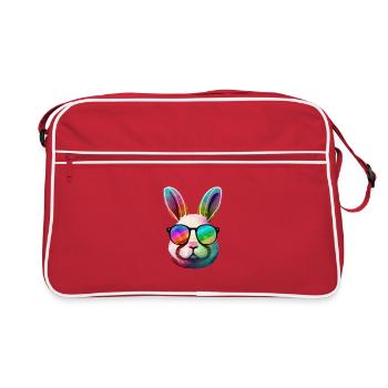 Rainbow Prism Bunny Sunglasses - Retro Bag - red/white - Front