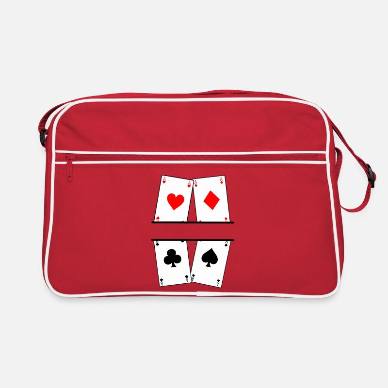 Bannière de texte Four Aces Sac Retro
