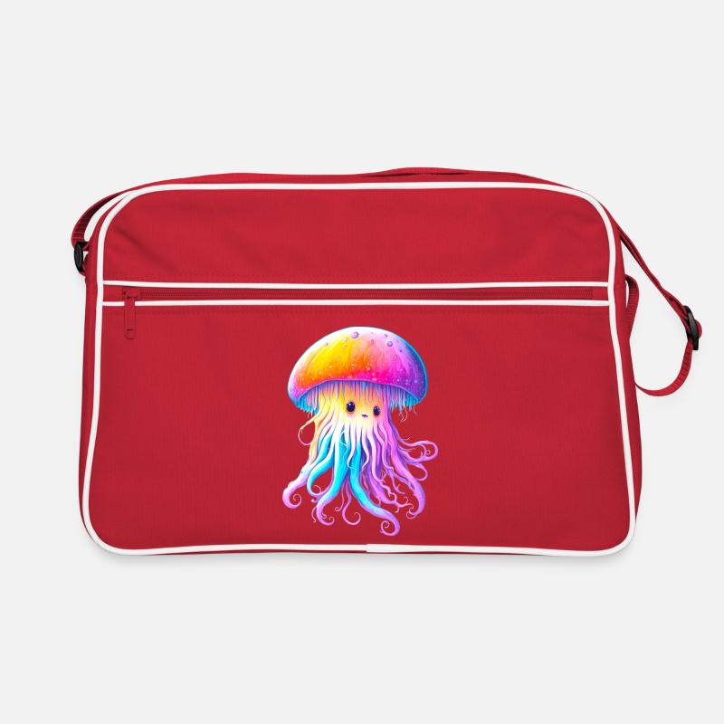 Friendly jellyfish Retro Bag