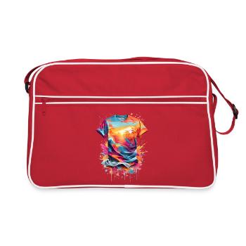 Graffiti T-shirt - Sac Retro - rouge/blanc - Devant