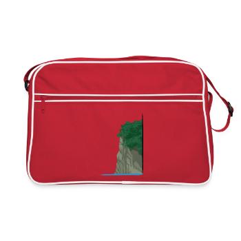 Klippe | cliff - Retro Tasche - Rot/Weiß - Vorne