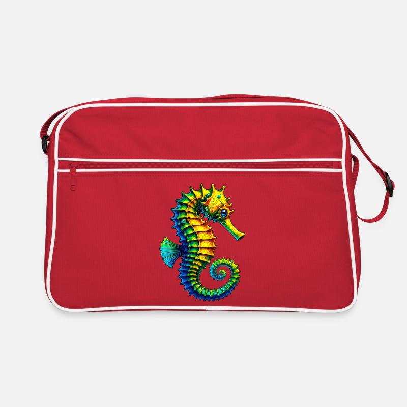 Seepferdchen Retro Tasche