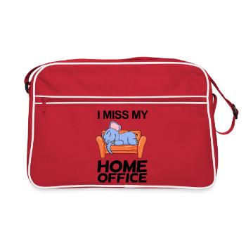 Bureau à domicile Dire drôle - Sac Retro - rouge/blanc - Devant