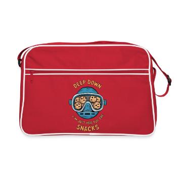 Je plonge profondément pour des collations - Sac Retro - rouge/blanc - Devant
