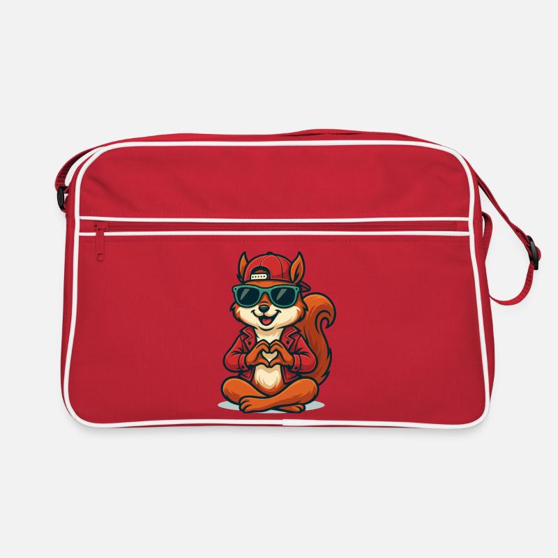 Ondes d’amour d’écureuil Sac Retro
