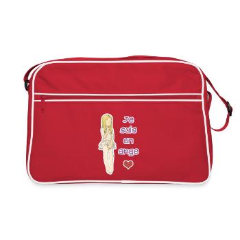 An angel - Retro Bag - red/white - Front