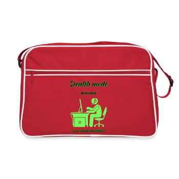 Stealth Mode Active - Retro Bag - red/white - Front