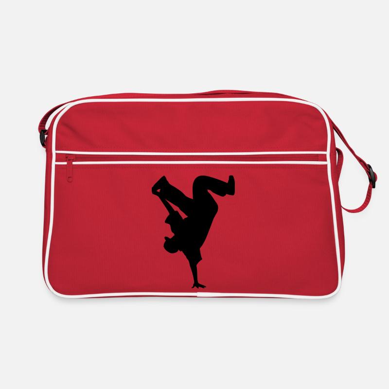 B-Boy Silhouette – Breakdance Power Move Handstand Retro Tasche
