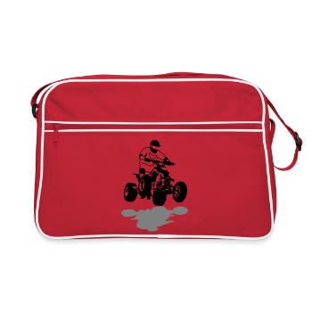 quad bike - Retro Bag - red/white - Front