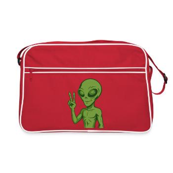 Paix extraterrestre Paix - Sac Retro - rouge/blanc - Devant