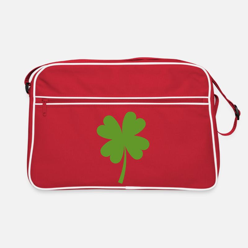 Solid four-leaf clover Retro Bag
