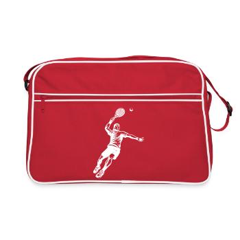 Motif de padel frais pour les joueurs de padel - Sac Retro - rouge/blanc - Devant