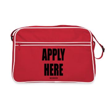 Postulez ici – Wear Words - Sac Retro - rouge/blanc - Devant