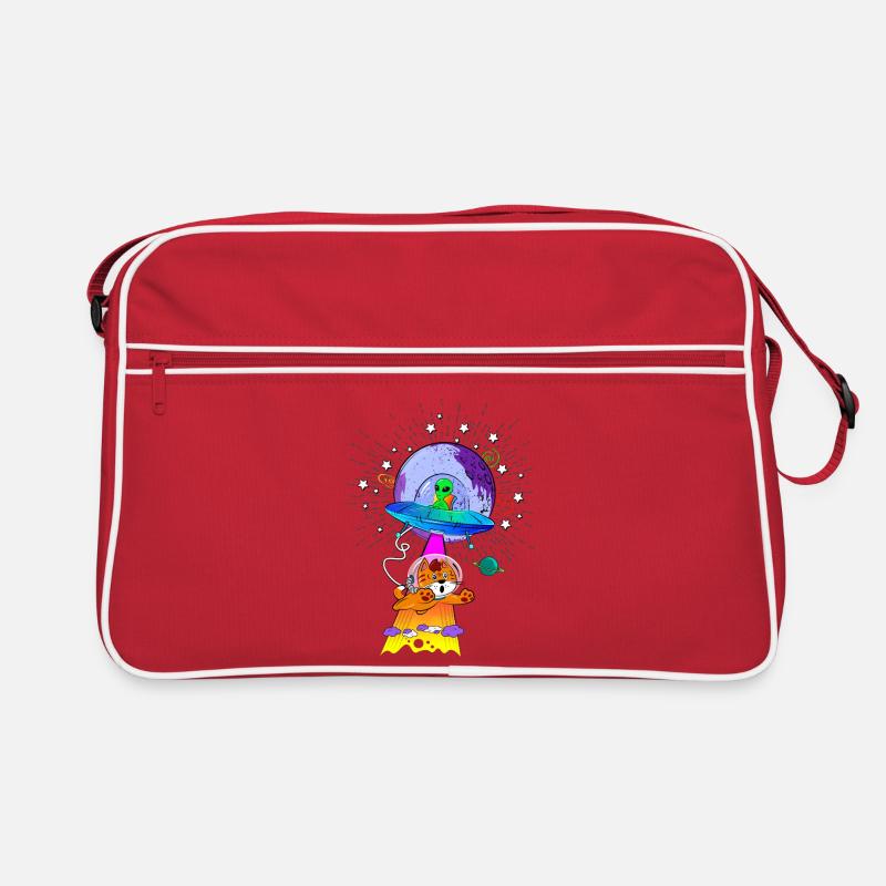 Cosmic Cat UFO Adventures Retro Bag