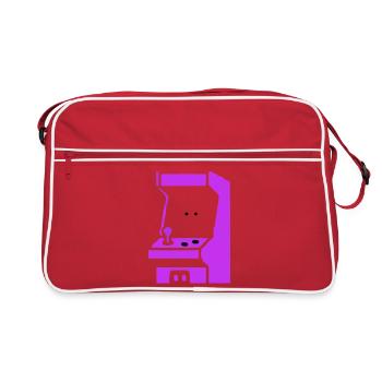 Arcade Silhouette Slot Machine - Retro Bag - red/white - Front