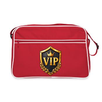 VIP Crown Shield Ornament - Retro Bag - red/white - Front