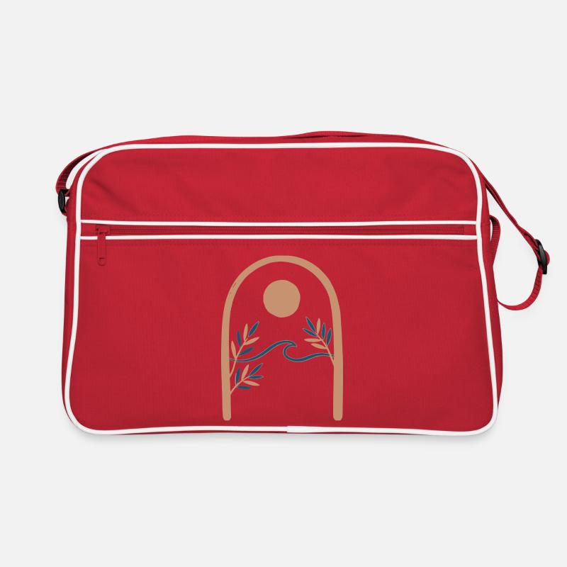 Paysages minimalistes de l’Arche Méditerranéenne Sac Retro