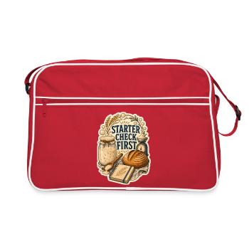 STARTER CHECK FIRST - Retro Bag - red/white - Front