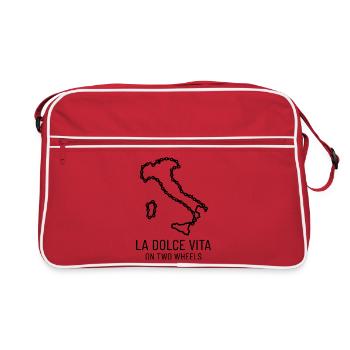 Italy Cycling Dolce Vita Shirt - Retro Bag - red/white - Front