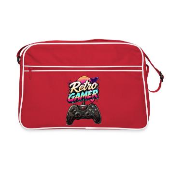 Retro Gamer Neon Controller - Retro Bag - red/white - Front