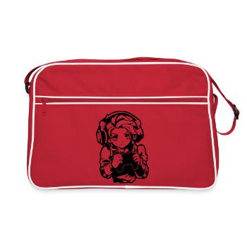 Gaming Boy Sketch - Retro Bag - red/white - Front