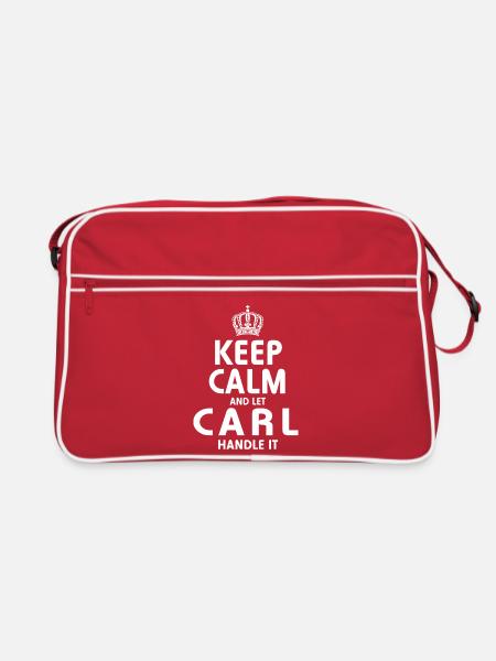 CARL: Regel das. - Retro Tasche - Rot/Weiß