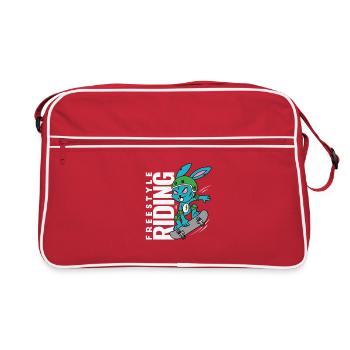 Lapin Rebel - Freestyle Riding Skateboard - Sac Retro - rouge/blanc - Devant
