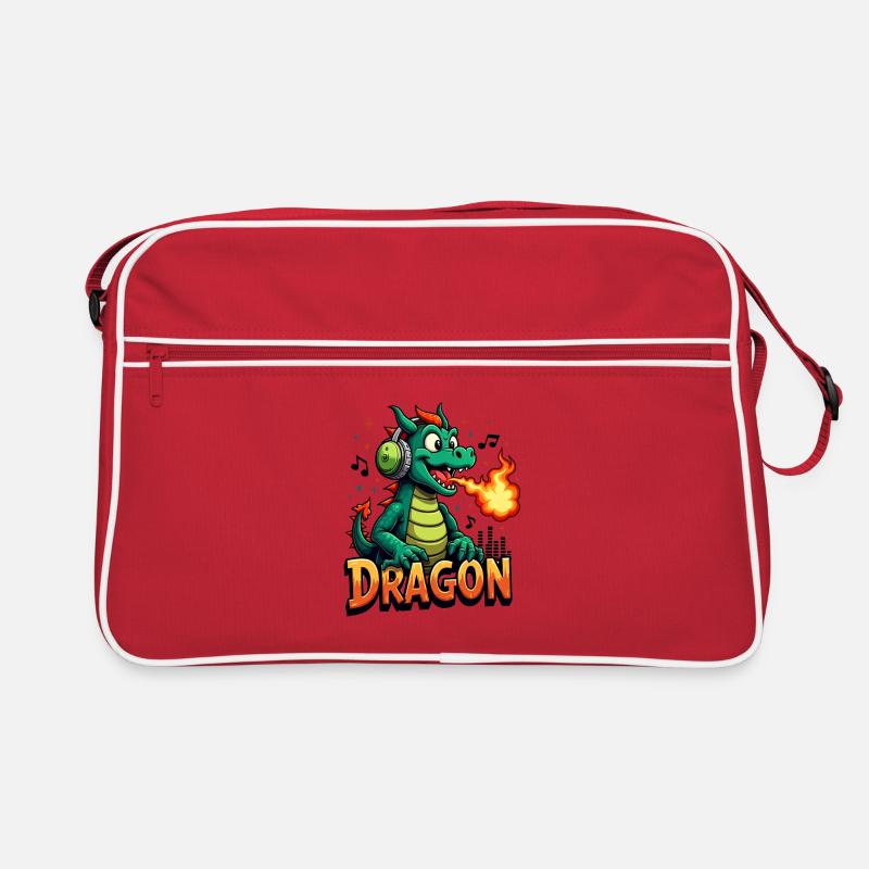 Klangdrache Feueratem Retro Tasche