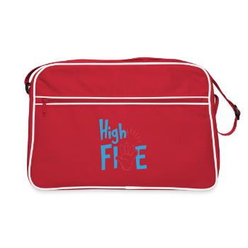IDÉE DE CADEAU HAUT CINQ - Sac Retro - rouge/blanc - Devant